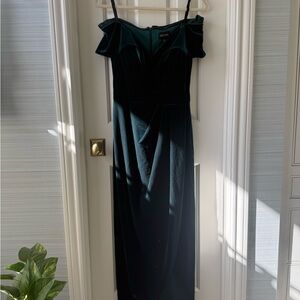 Strapless Dark Green Dress